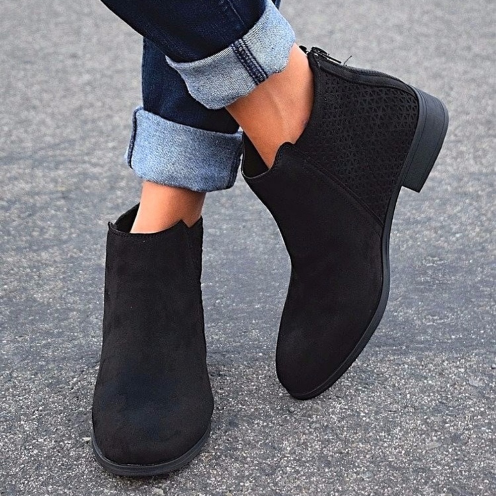 Laser detail booties